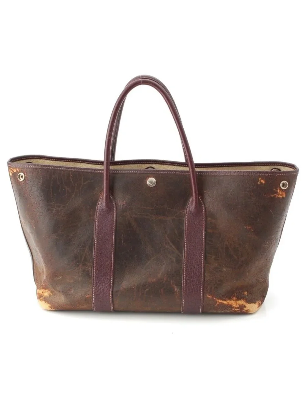 Hermes | Bags | Hermes Amazonia Vintage Garden Party Tote Brown